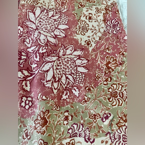 NWT Free People Youthquake Printed Crop Flare Jeans size 32 - Picture 5 of 8